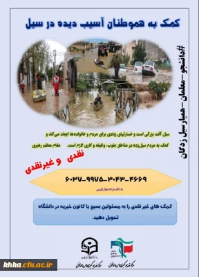 کمک به هموطنان آسیب دیده در سیل اخیر