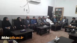 شستی صمیمانه فی مابین اعضای مدیریت امور پردیس های استان و امام جمعه محترم شهرستان دزفول