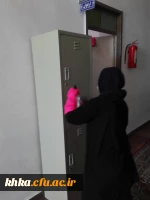 گزارش ضد عفونی ساختمان اداری و سرای دانشجویی/مرکز آموزش عالی خدیجه کبری (س) دزفول/اسفند ماه 98 3