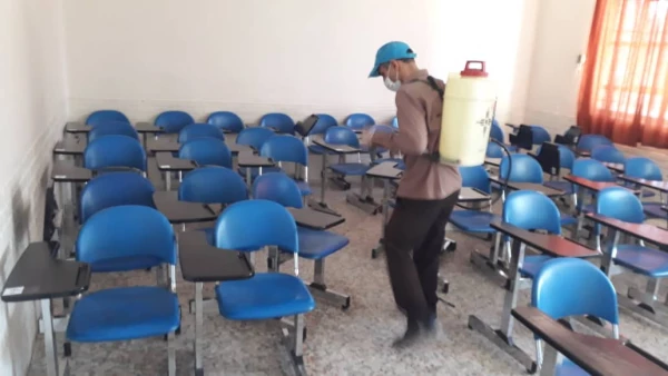 گزارش ضد عفونی ساختمان اداری و سرای دانشجویی/مرکز آموزش عالی خدیجه کبری (س) دزفول/اسفند ماه 98 8