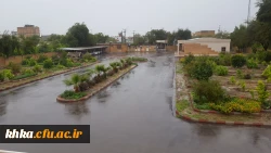 نمایی از محوطه ساختمان آموزشی مرکز خدیجه کبری (س) دزفول