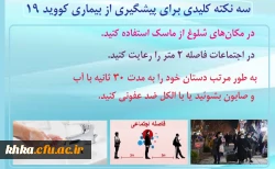 سه نکته کلیدی برای پیشگیری از بیماری کووید 19 2