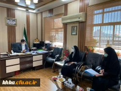 دیدار سرپرست مرکز  حضرت خدیجه کبری( س) دزفول با معاون مدیر کل و ریاست آموزش و پرورش شهرستان دزفول 2