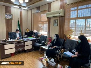 دیدار سرپرست مرکز  حضرت خدیجه کبری( س) دزفول با معاون مدیر کل و ریاست آموزش و پرورش شهرستان دزفول