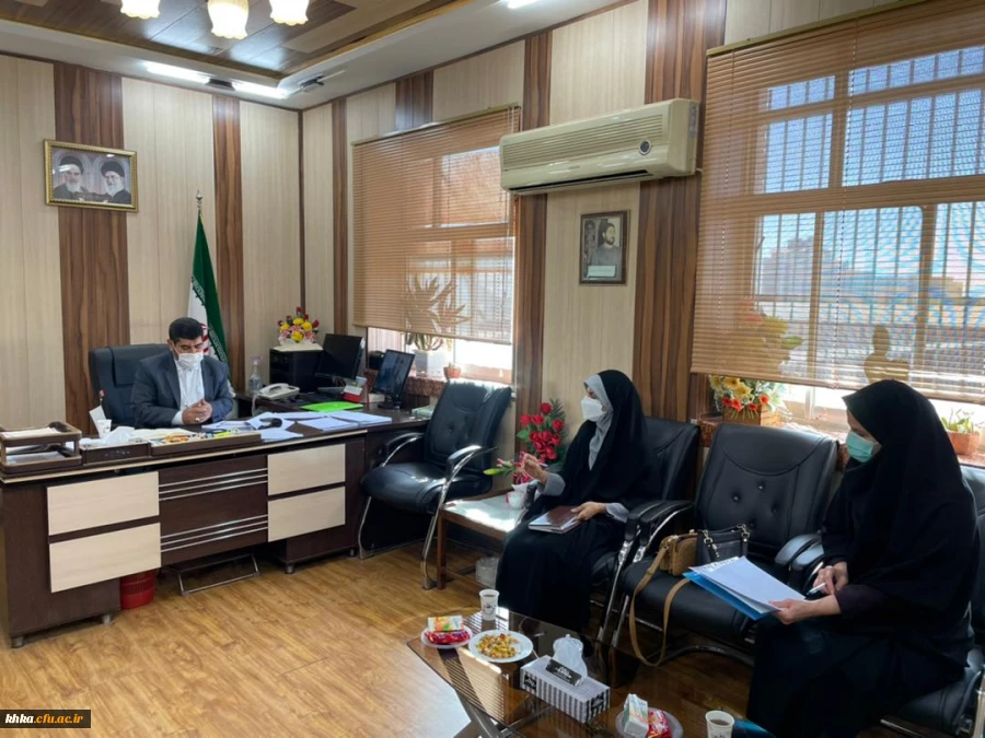 دیدار سرپرست مرکز  حضرت خدیجه کبری( س) دزفول با معاون مدیر کل و ریاست آموزش و پرورش شهرستان دزفول 2