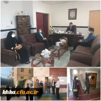 ملاقات سرپرست  محترم مرکز آمورش عالی حضرت خدیجه کبری (س) با ریاست محترم دانشگاه آزاد اسلامی واحد دزفول 2