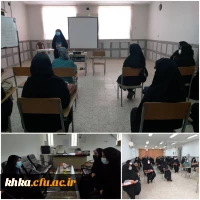 جلسه پرسش و پاسخ و گفتگوی سرپرست مرکز آموزش عالی حضرت خدیجه کبری( س) دزفول با نودانشجومعلمان 2