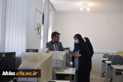 بازدید مسئولین استانی از روند آماده سازی مرکزحضرت خدیجه کبری (س) جهت برگزاری آزمون های پایان نیمسال دوم 2