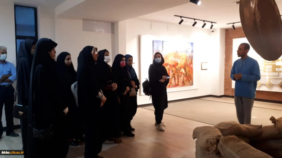 بازدید دانشجومعلمان مرکز آموزش عالی حضرت خدیجه کبری (س) دزفول از مرکز و باغ موزه ارزش های دفاع مقدس شهرستان به مناسبت سالروز بازگشت سرافرازانه آزادگان به میهن 2