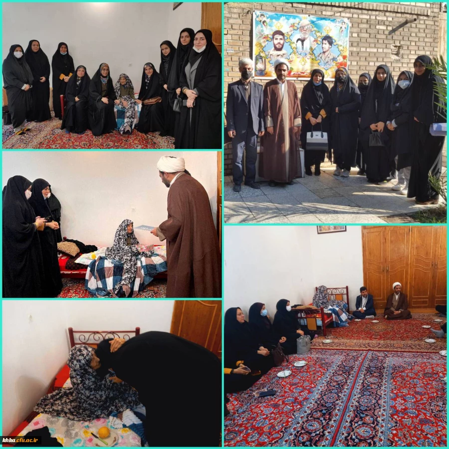 دیدار رئیس، کارکنان و دانشجومعلمان مرکز آموزش عالی حضرت خدیجه کبری(س) دزفول با مادر دو شهید دفاع مقدس، احمد هدایت پناه و غلامرضا هدایت پناه 2