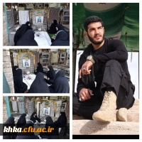 دیدار اعضای بسیج دانشجویی مرکز آموزش عالی حضرت خدیجه کبری(س) دزفول، با مادر شهید مدافع حرم حسین ولایتی فر 2