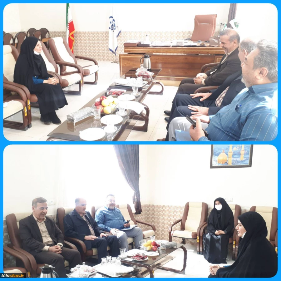 بازدید مدیریت محترم امورپردیس های استان خوزستان، جناب آقای  دکتر صالحی، از مرکز آموزش عالی حضرت خدیجه کبری(س) دزفول 2