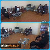 حضور رئیس مرکز و دوتن از دانشجو معلمان در نشست صمیمانه با امام جمعه محترم شهرستان دزفول 4