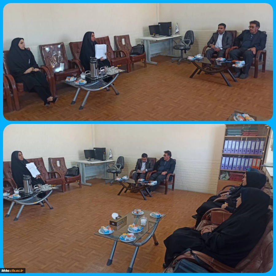 حضور رئیس مرکز و دوتن از دانشجو معلمان در نشست صمیمانه با امام جمعه محترم شهرستان دزفول 4