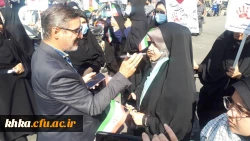 حضور در مراسم راهپیمایی 13 آبان 4