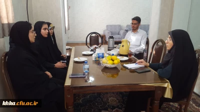 نشست اعضای دانشجویی شورای صنفی با خانم دکتر جان بزرگی و معاون پردیس فاطمه الزهرا (س) خوزستان
