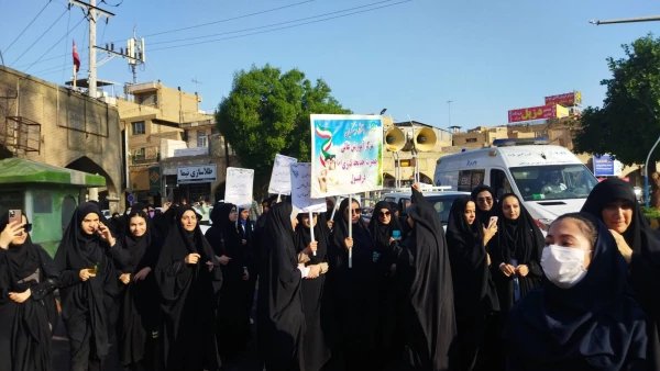 حضور در مراسم راهپیمایی ۱۳ آبان مرکز آموزش عالی حضرت خدیجه (س) دزفول 2