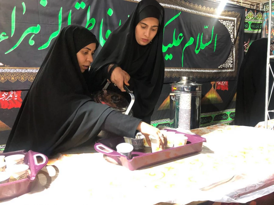 برپایی موکب به مناسبت شهادت حضرت فاطمه 10