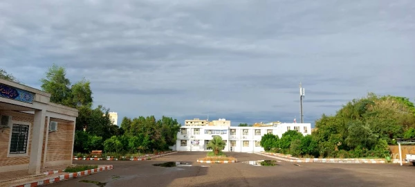 طراوت فضای سبز مرکز آموزش عالی خدیجه کبری (س) دزفول طی بارندگی اخیر  2