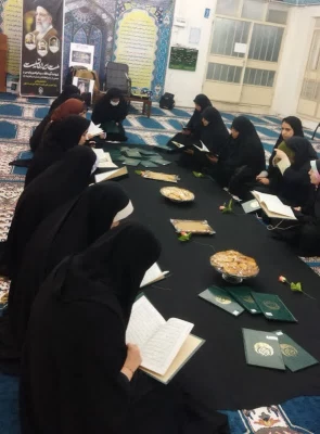 برگزاری مراسم یادبود و بزرگداشت شهیدجمهور سید ابراهیم رئیسی و همراهانشان با همکاری همیاران فرهنگی در مرکز آموزش عالی حضرت خدیجهٔ کبری(س) دزفول  2