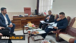 بازدید بازرسان وزارت علوم و فناوری  دانشگاه شهید چمران و مسئول نظارت و ارزیابی  مدیریت استان مرکز آموزش عالی حضرت خدیجه کبری (س) دزفول.  2