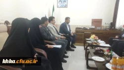 بازدید بازرسان وزارت علوم و فناوری  دانشگاه شهید چمران و مسئول نظارت و ارزیابی  مدیریت استان مرکز آموزش عالی حضرت خدیجه کبری (س) دزفول.  5