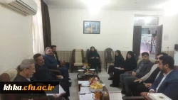 بازدید بازرسان وزارت علوم و فناوری  دانشگاه شهید چمران و مسئول نظارت و ارزیابی  مدیریت استان مرکز آموزش عالی حضرت خدیجه کبری (س) دزفول.  6