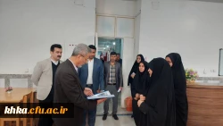 بازدید بازرسان وزارت علوم و فناوری  دانشگاه شهید چمران و مسئول نظارت و ارزیابی  مدیریت استان مرکز آموزش عالی حضرت خدیجه کبری (س) دزفول.  4