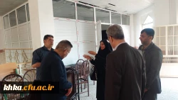 بازدید بازرسان وزارت علوم و فناوری  دانشگاه شهید چمران و مسئول نظارت و ارزیابی  مدیریت استان مرکز آموزش عالی حضرت خدیجه کبری (س) دزفول.  12