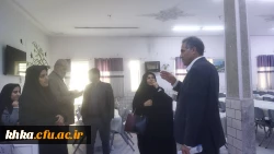 بازدید ناظر سازمان مرکزی و کارشناس مسئول امور دانشجویی مدیریت امور پردیس های دانشگاه فرهنگیان استان از مرکز آموزش عالی حضرت خدیجه کبری(س) دزفول 2