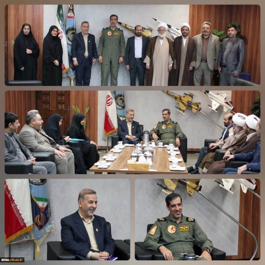 برگزاری جلسه با فرماندهی پایگاه چهارم شکاری وحدتی دزفول جهت هماهنگی و همکاری با دانشگاه فرهنگیان 2