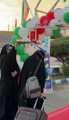 ورود دانشجو معلمان دختربه دزفول جهت برگزاری جشنواره سرود و هنرهای نمایشی 2