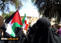 حضور پرشور جمعی از کارکنان، اساتید و دانشجومعلمان مرکز آموزش عالی حضرت خدیجه کبری(س) دزفول در راهپیمایی روز قدس 2