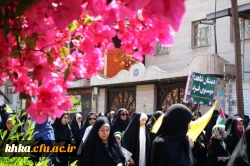 حضور پرشور جمعی از کارکنان، اساتید و دانشجومعلمان مرکز آموزش عالی حضرت خدیجه کبری(س) دزفول در راهپیمایی روز قدس 4