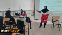 برگزاری کارگاه آمادگی در برابر مخاطرات به همت کانون هلال احمر مرکز آموزش عالی خدیجه کبری (س) دزفول 4