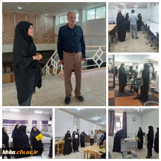بازدید نماینده حوزه دانشجویی سازمان مرکزی از مرکز آموزش عالی حضرت خدیجه کبری(س)