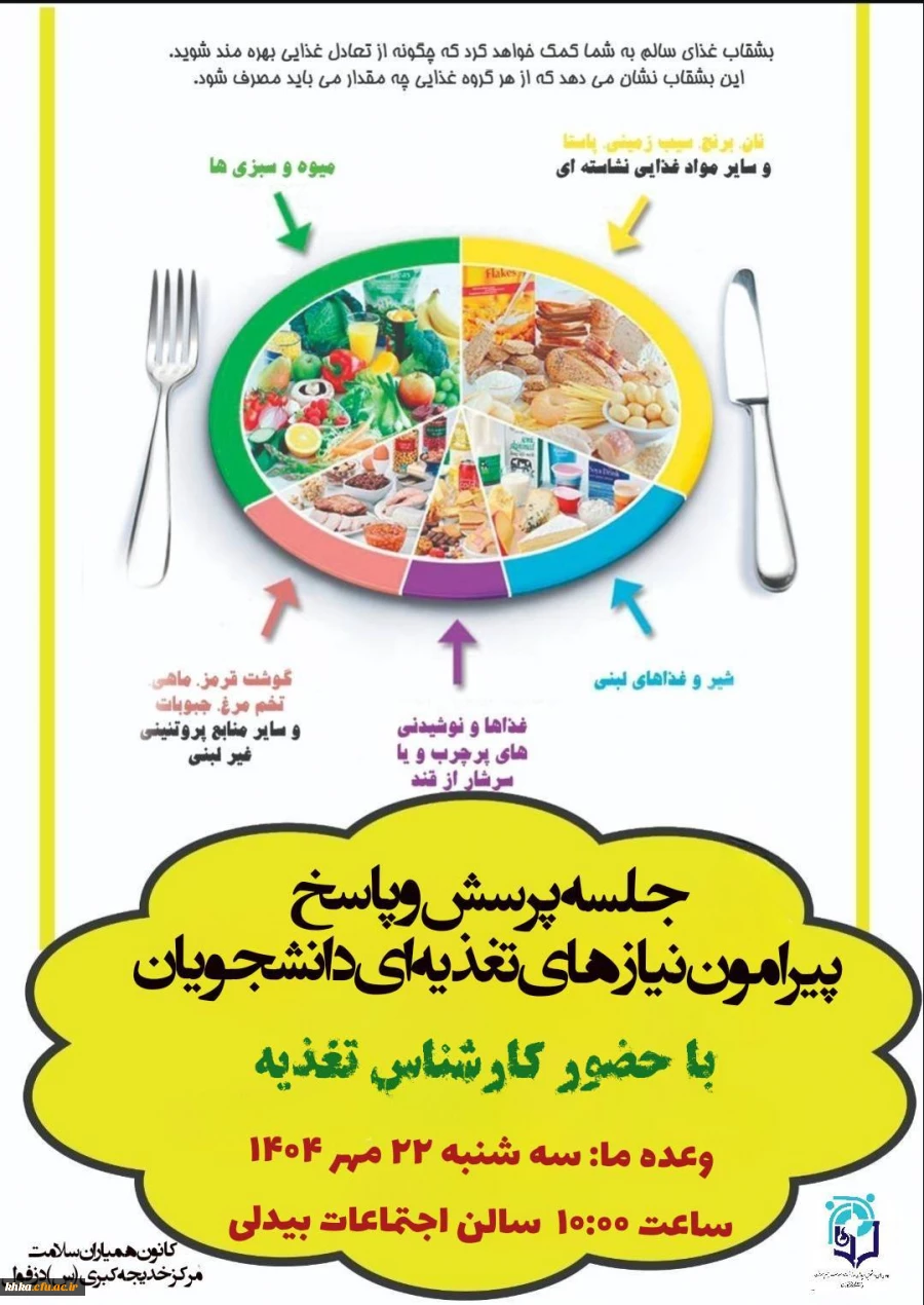 کارگاه آموزشی و جلسه پرسش و پاسخ پیرامون نیازهای تغذیه ای دانشجویان 2