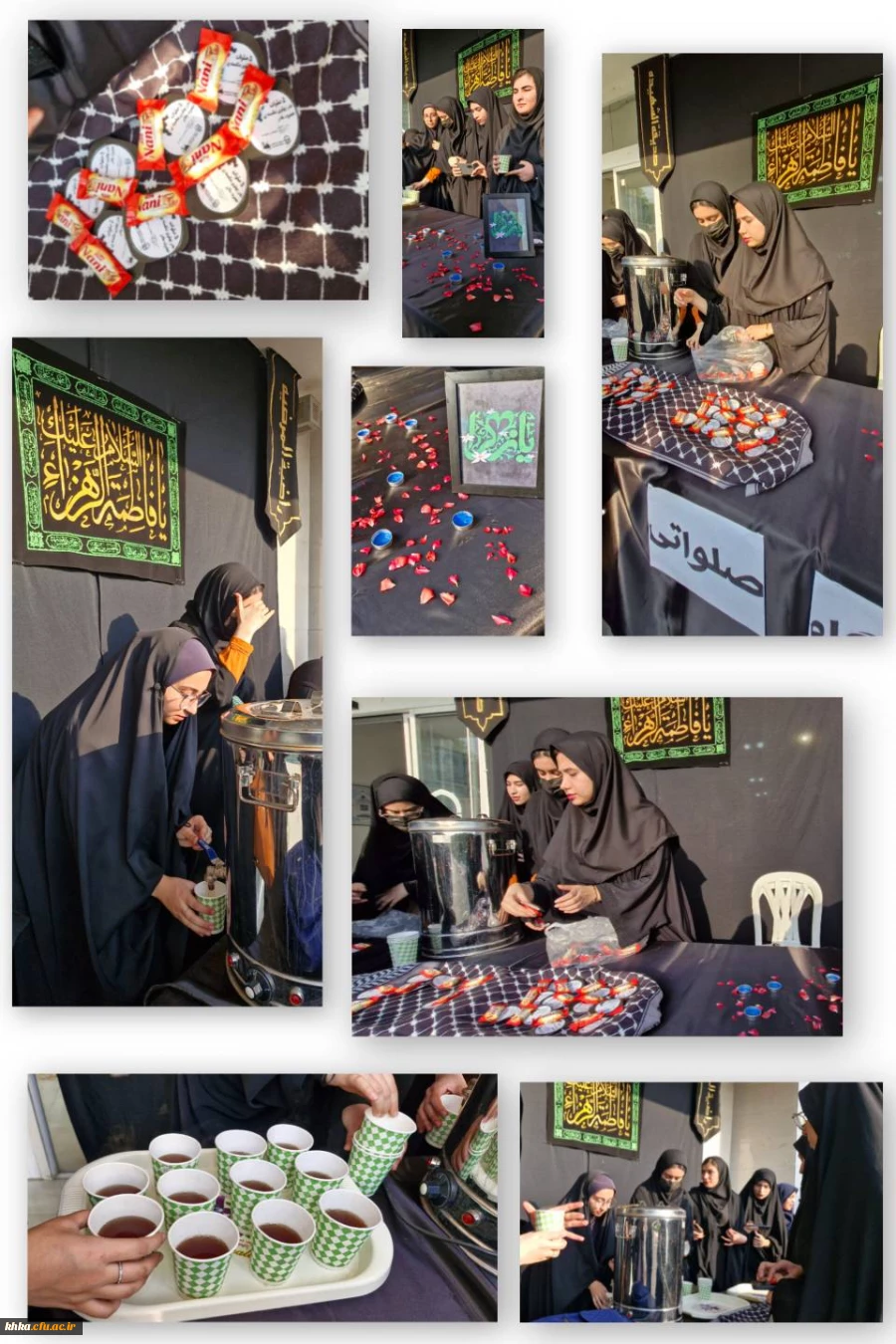 برپایی ایستگاه صلواتی به مناسبت ایام فاطمیه  2