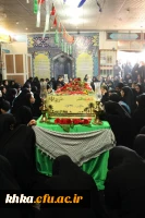 برگزاری مراسم آیین استقبال از پیکر مطهر شهید گمنام در مرکز آموزش عالی حضرت خدیجه کبری (س) دزفول 5