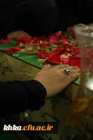 برگزاری مراسم آیین استقبال از پیکر مطهر شهید گمنام در مرکز آموزش عالی حضرت خدیجه کبری (س) دزفول 6