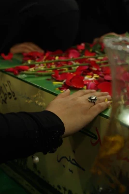 برگزاری مراسم آیین استقبال از پیکر مطهر شهید گمنام در مرکز آموزش عالی حضرت خدیجه کبری (س) دزفول 6