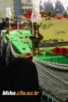 برگزاری مراسم آیین استقبال از پیکر مطهر شهید گمنام در مرکز آموزش عالی حضرت خدیجه کبری (س) دزفول 7