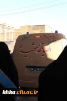 برگزاری مراسم آیین استقبال از پیکر مطهر شهید گمنام در مرکز آموزش عالی حضرت خدیجه کبری (س) دزفول 7