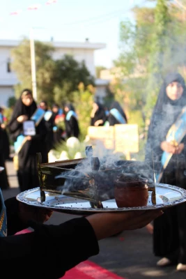 برگزاری مراسم آیین استقبال از پیکر مطهر شهید گمنام در مرکز آموزش عالی حضرت خدیجه کبری (س) دزفول 9