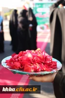 برگزاری مراسم آیین استقبال از پیکر مطهر شهید گمنام در مرکز آموزش عالی حضرت خدیجه کبری (س) دزفول 10