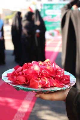 برگزاری مراسم آیین استقبال از پیکر مطهر شهید گمنام در مرکز آموزش عالی حضرت خدیجه کبری (س) دزفول 10