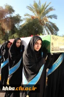 برگزاری مراسم آیین استقبال از پیکر مطهر شهید گمنام در مرکز آموزش عالی حضرت خدیجه کبری (س) دزفول 11