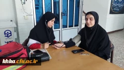 برگزاری ایستگاه سلامت بمناسبت هفته سلامت در ساختمان آموزش وسرای دانشجویی مرکز آموزش عالی حضرت خدیجه کبری (س) 9