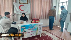 برگزاری ایستگاه سلامت بمناسبت هفته سلامت در ساختمان آموزش وسرای دانشجویی مرکز آموزش عالی حضرت خدیجه کبری (س) 15