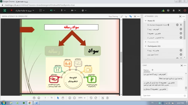 برگزاری وبینار آموزشی با موضوع خودمراقبتی و سواد رسانه در بحران   4